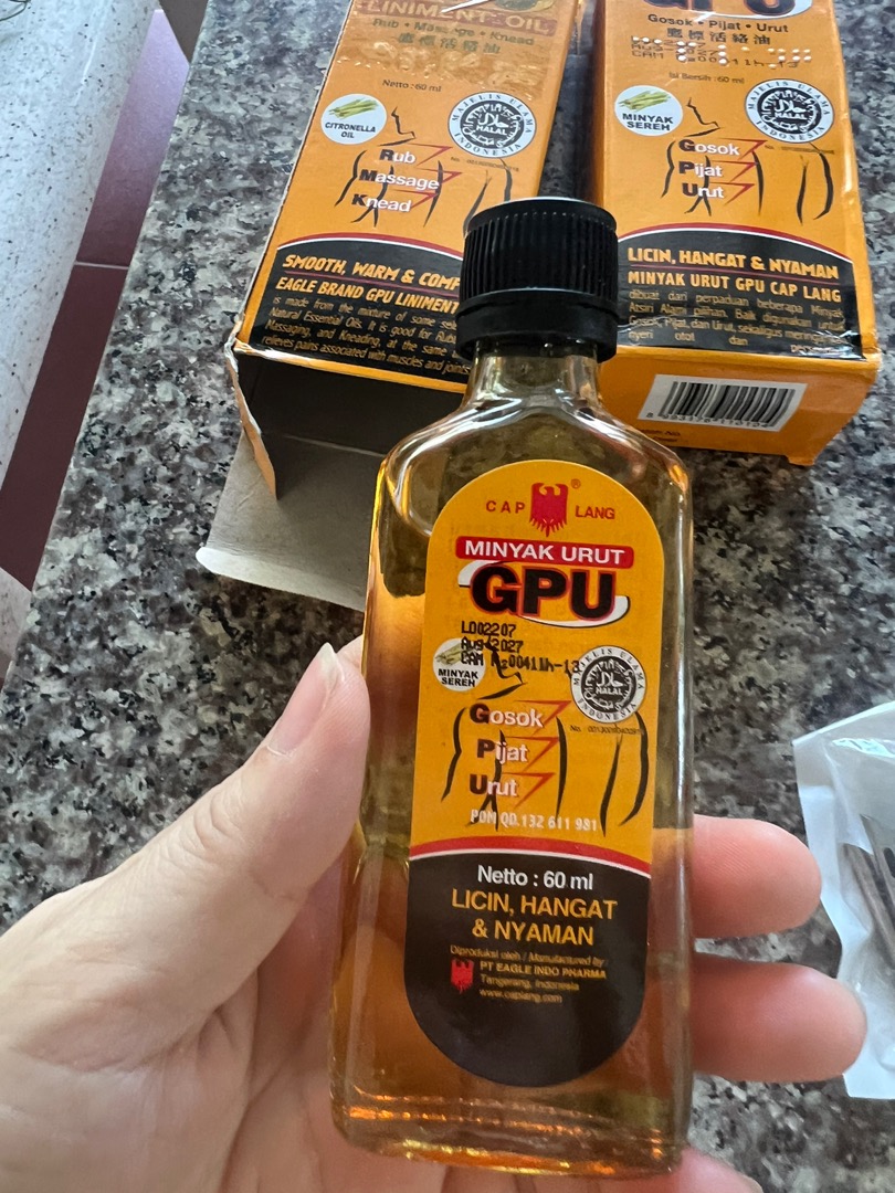 Dầu gừng Minyak Urut GPU Indonesia 60ml