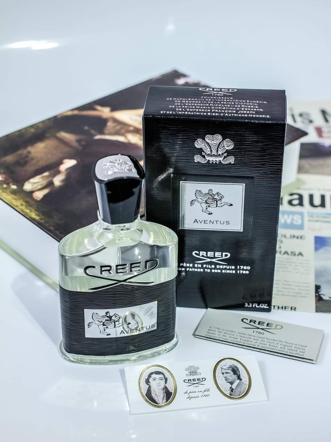 [𝐀𝐮𝐭𝐡] Nước Hoa Nam Creed Đen Aventus EDP (chiết 10ml - Mẫu thử)