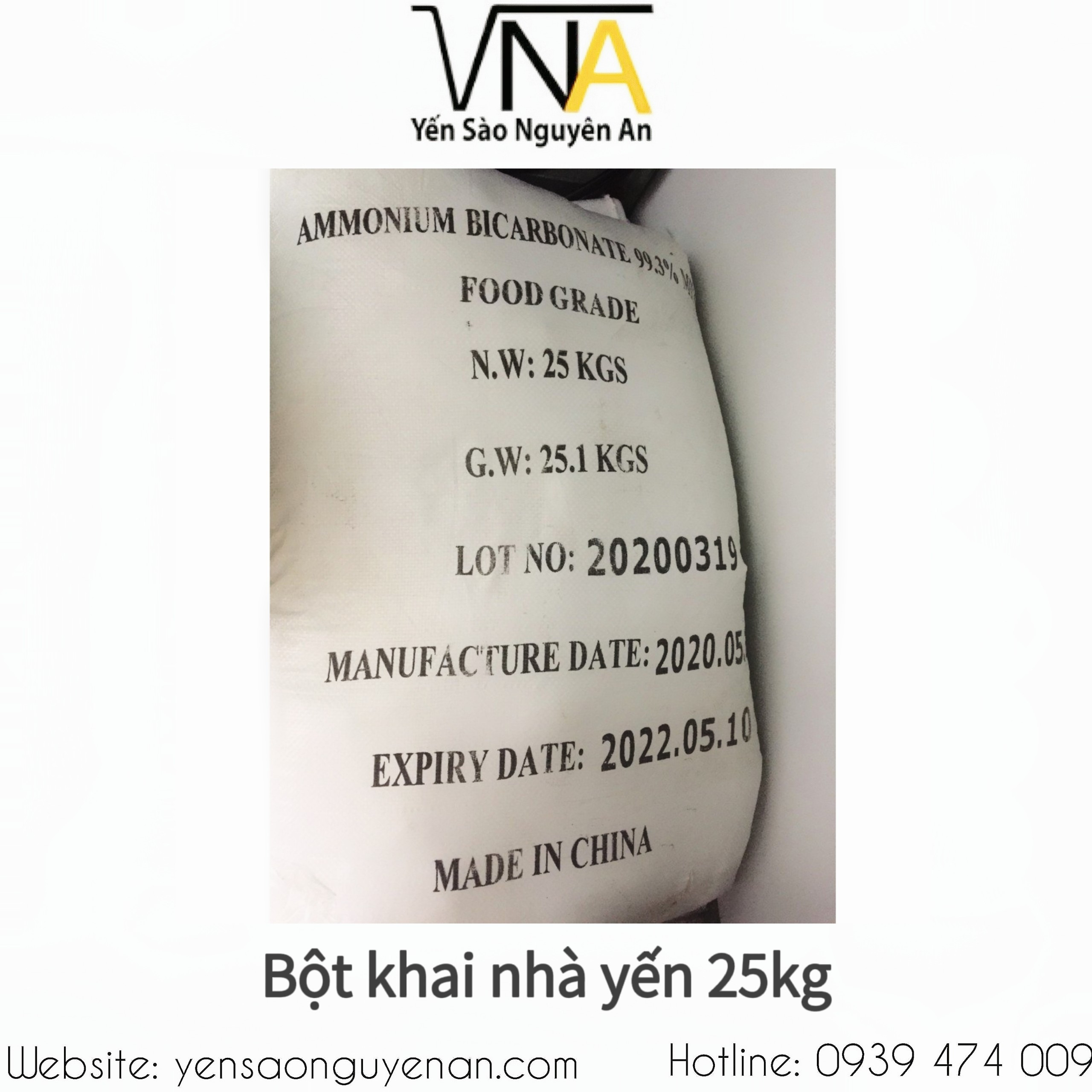 Bột khai nhà yến bao