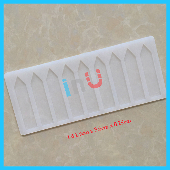 [HCM]Khuôn silicon mẫu hình khối đổ socola mỏng trang trí bánh kem bánh fondant BSI