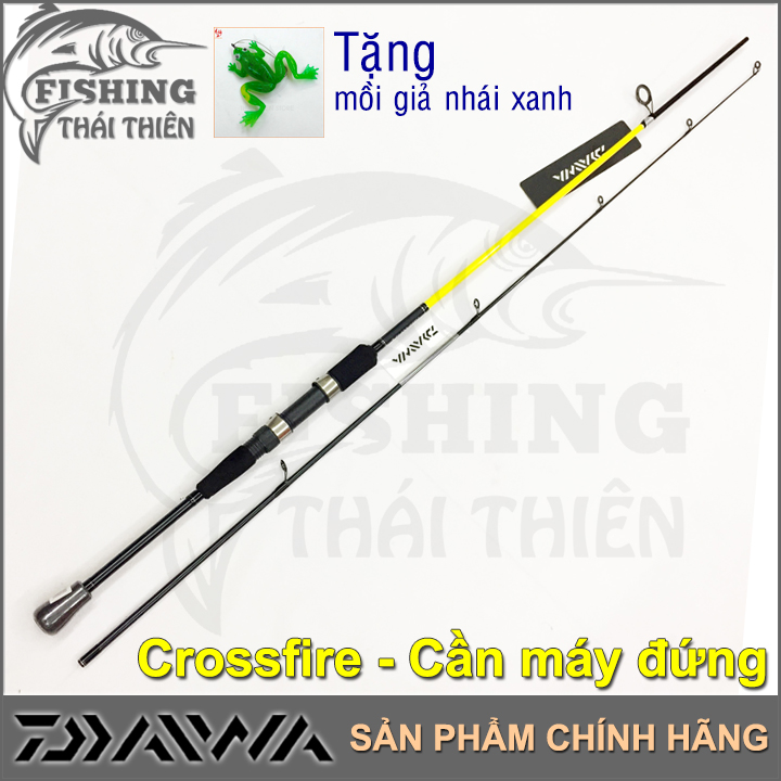 Cần câu cá Daiwa Crossfire 702MS (2m14) cần lure máy đứng