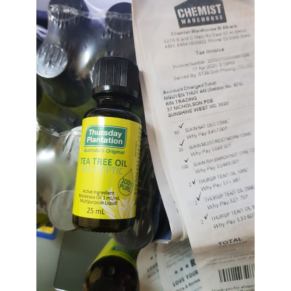 Tinh dầu tràm trà Thursday Plantation Tea tree oil