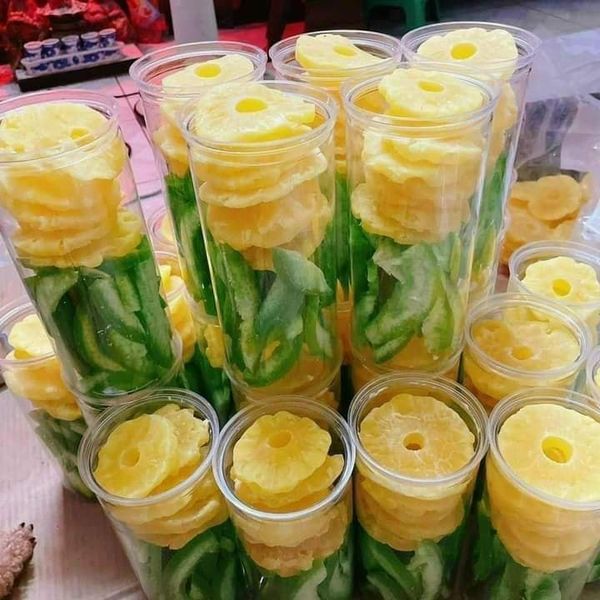 Mứt Vỏ Bưởi Mix Thơm Thái Trai Đẹp 400G