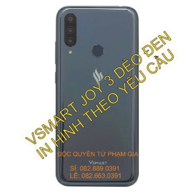 Ốp lưng Vsmart Joy 3 IN HÌNH THEO YÊU CẦU (in dẻo đen)
