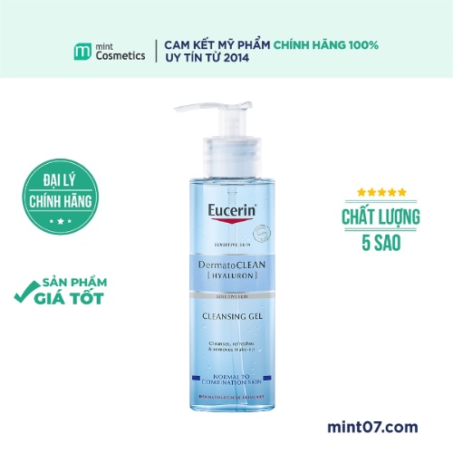 Sữa Rửa Mặt Eucerin Dermato Clean Hyaluron