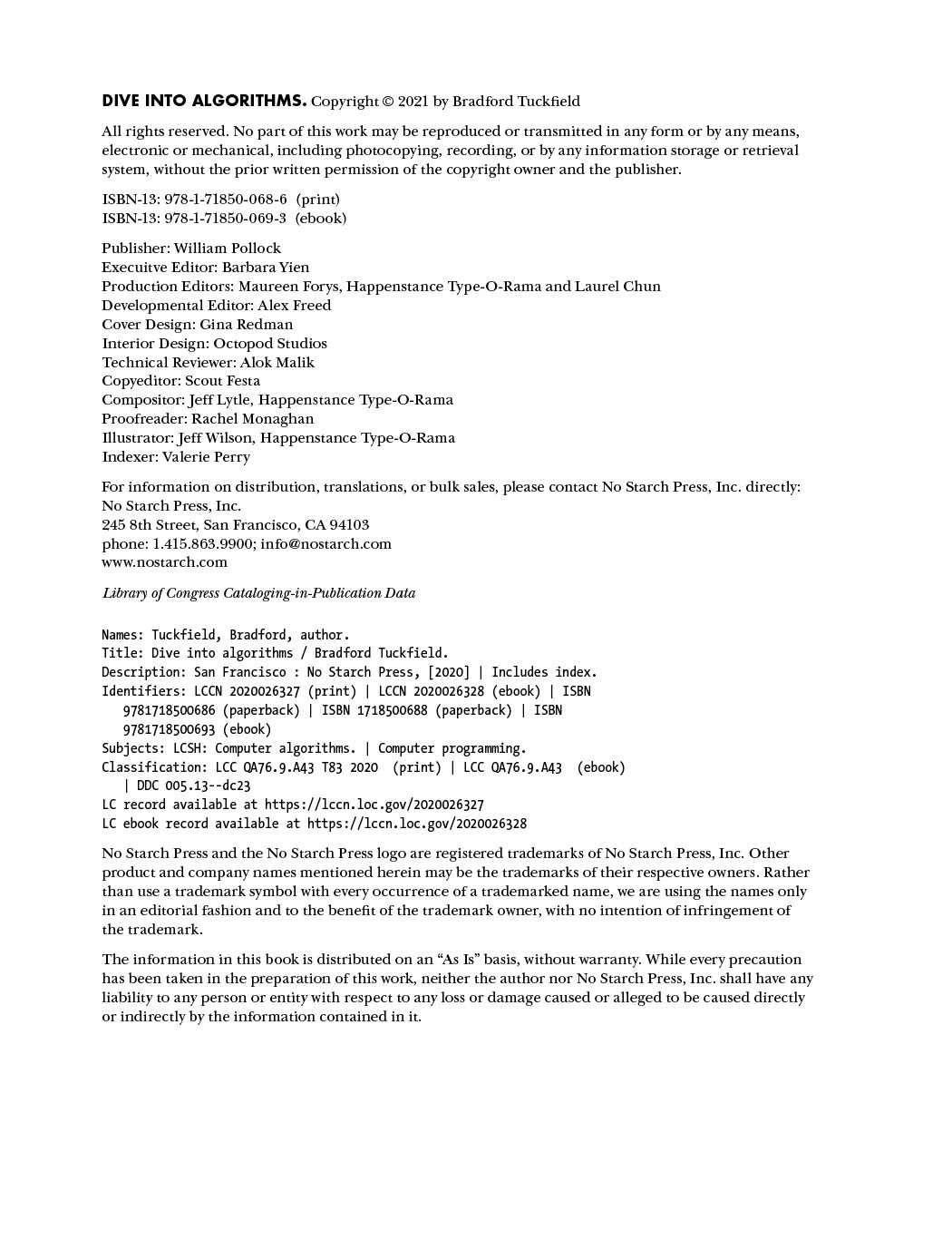 Dive Into Algorithms