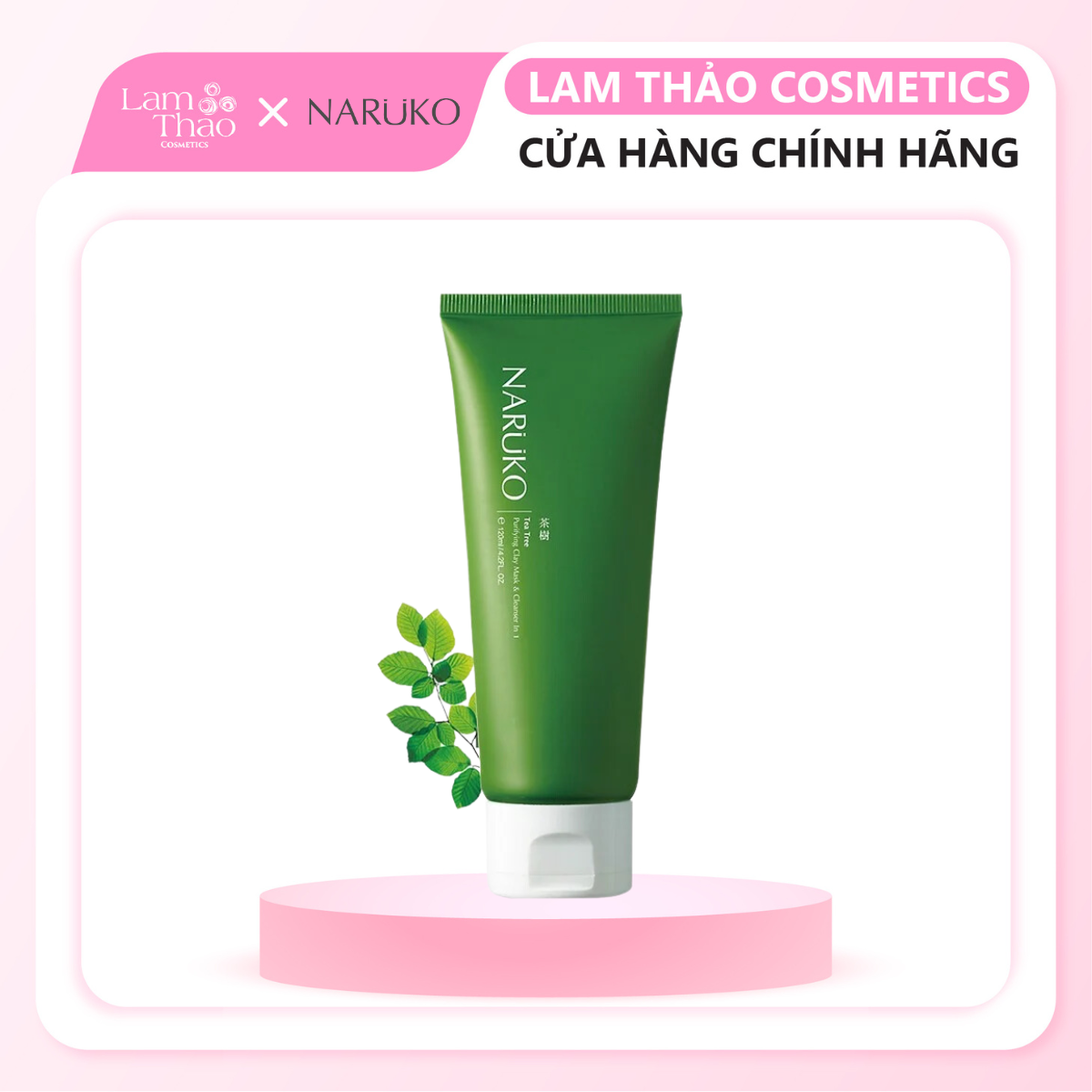 Sữa Rửa Mặt Naruko Tea Tree Purifying Clay Mask & Cleanser 120g