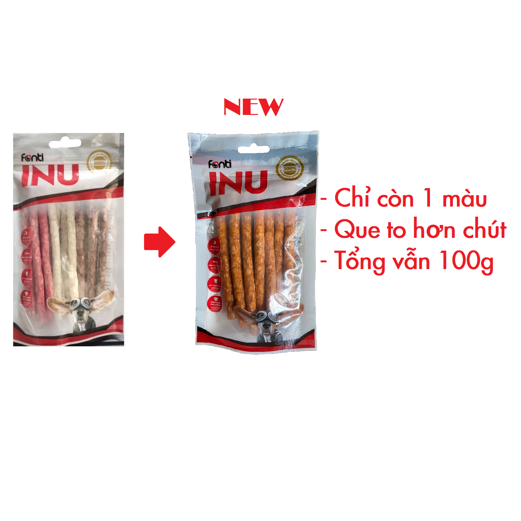 Que gặm sạch răng cho chó Munchy Fonti C28 120g