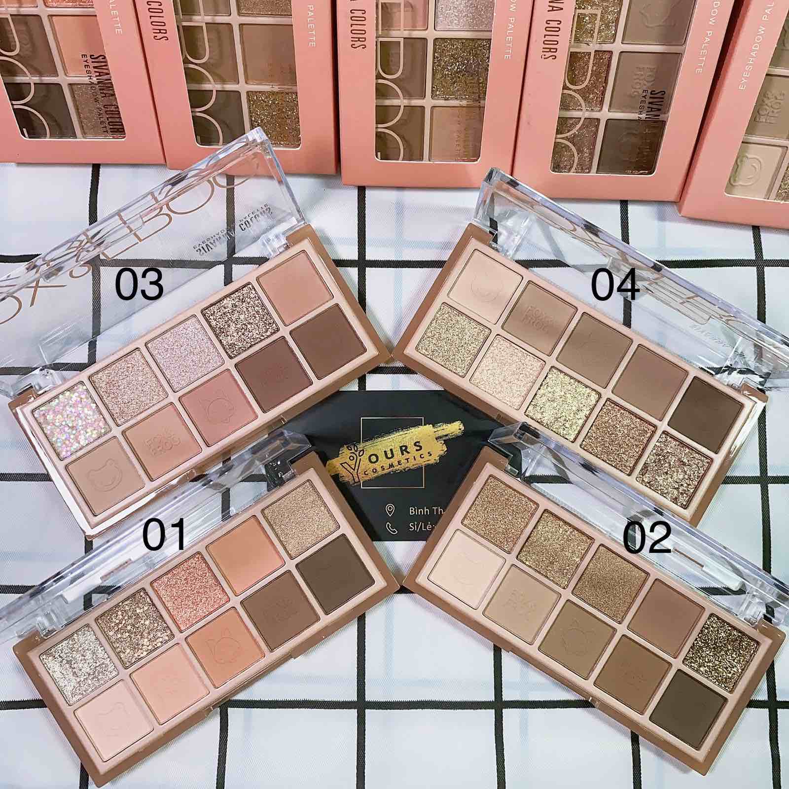 Bảng Phấn Mắt Sivanna Colors Eyeshadow Palette Fox & Frog HF158