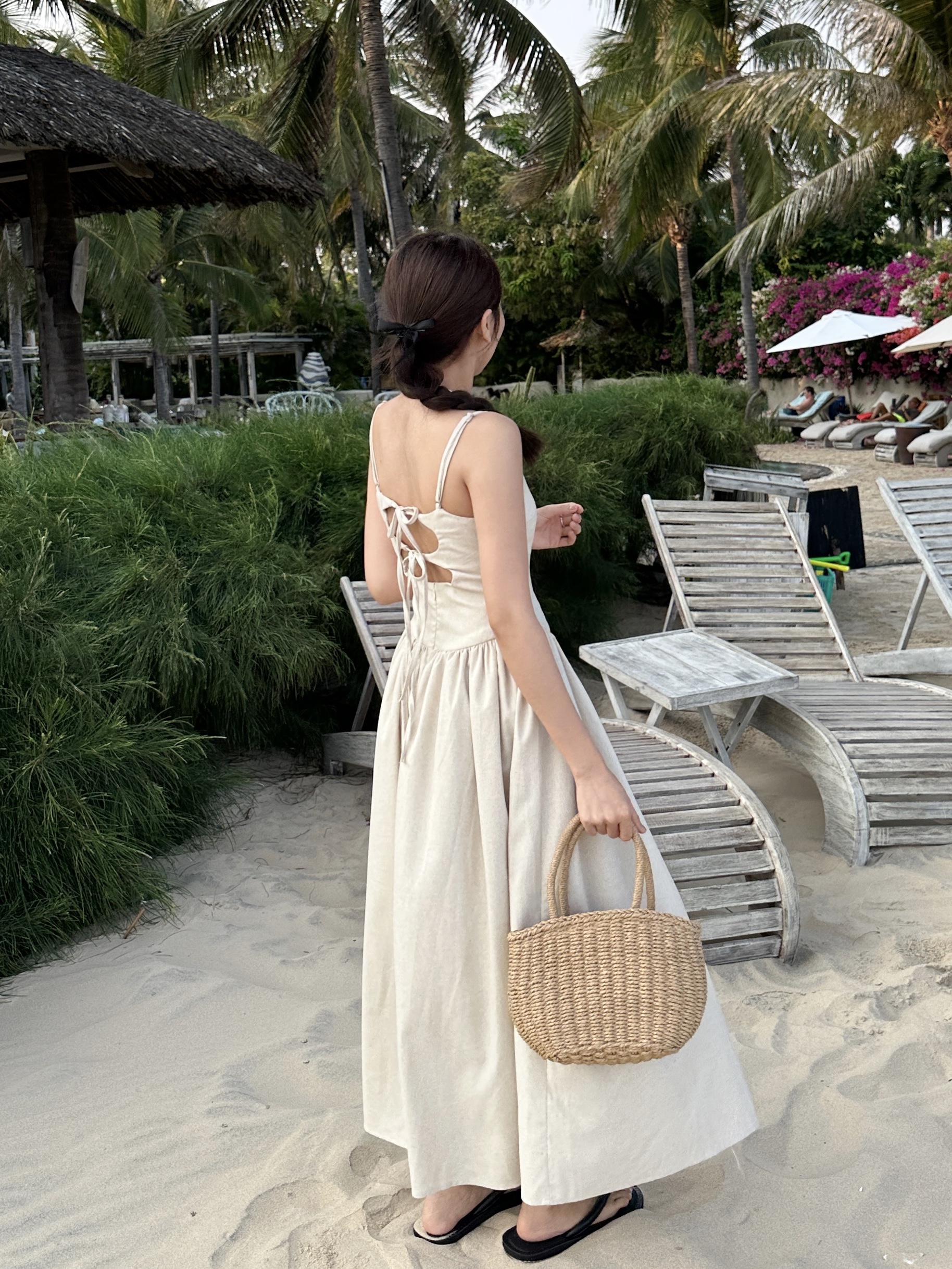 Đầm dây linen cột dây lưng - 𝐉𝐞𝐧𝐧𝐢 𝐃𝐫𝐞𝐬𝐬