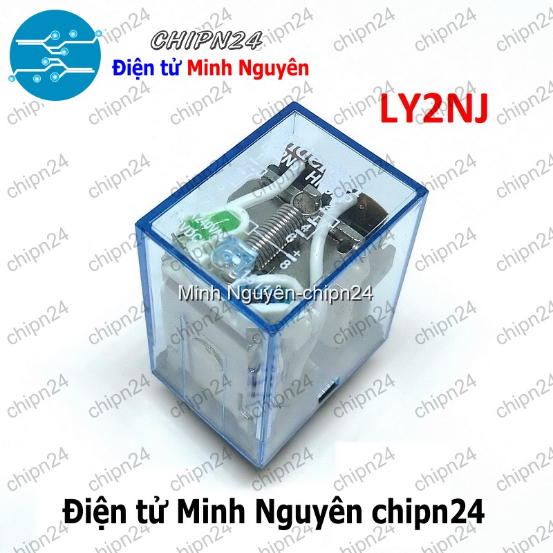 [1 con] (F86.T) Relay kiếng 8 chân 10A 12VDC (LY2NJ LY2N-J JQX-13F)