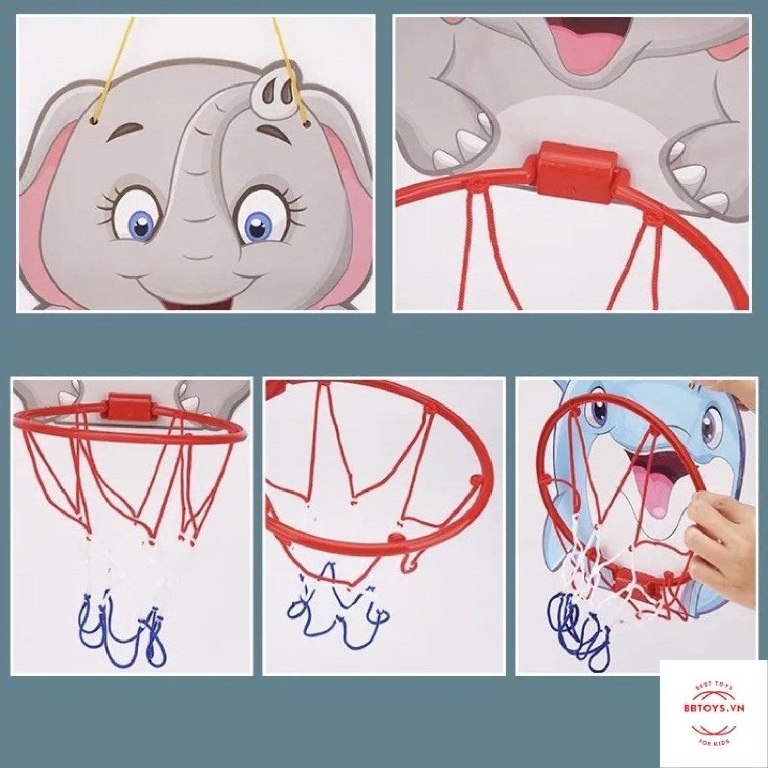 BÓNG RỔ TREO TƯỜNG MINI CHO BÉ (BBTOYS: 22)
