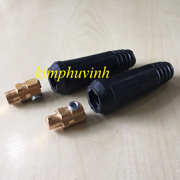 01 CÁI (GIẮC ĐỰC) - GIẮC CẮM MÁY HÀN 10-25 - GIẮC CẮM DÂY HÀN 10-25