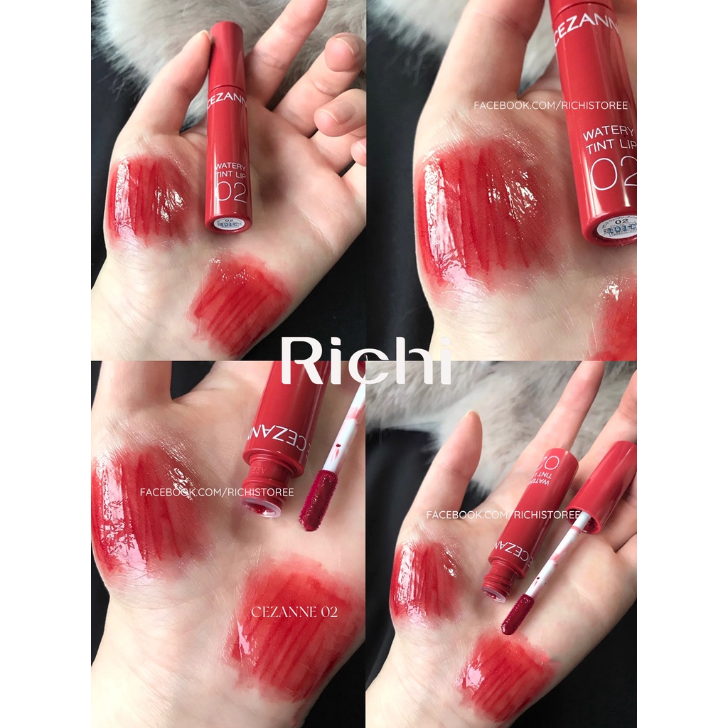 Son môi tint bóng Cezanne Water Tint Lip Nhật Bản