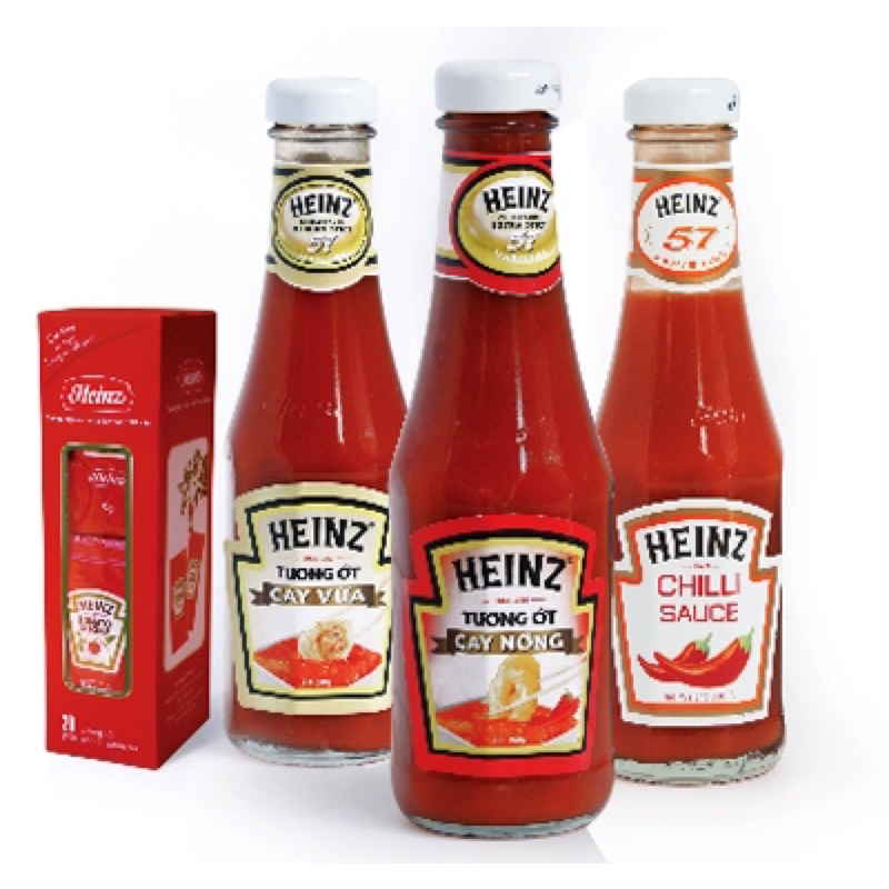 (3 loại) Tương Cà & Ớt Heinz chai 300gr
