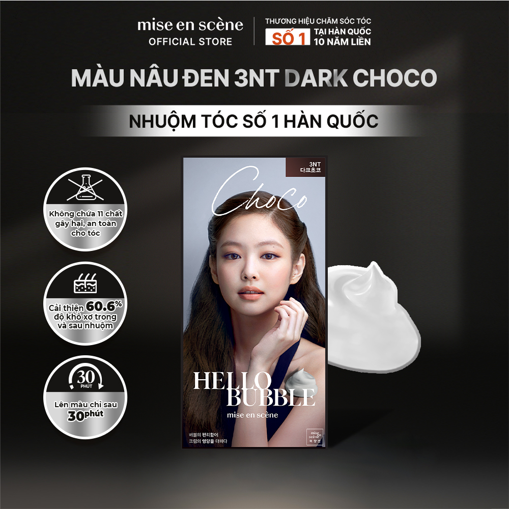 [GIFT ]Sản phẩm nhuộm tóc Mise en scene Hello Bubble