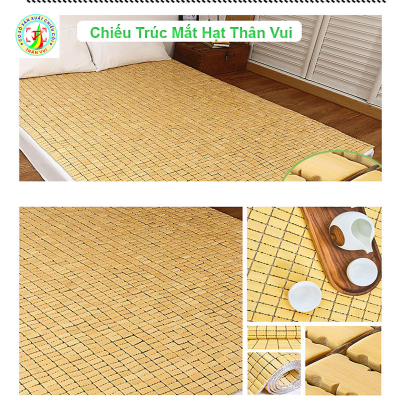 Chiếu trúc hạt Quế Lâm hàng loại 1 (2 mắt Ngọc xanh)Bh 1năm