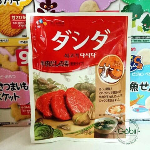 [HCM][BÉ 8 THÁNG] HẠT NÊM CJ BÒ 100GR - GABII STORE