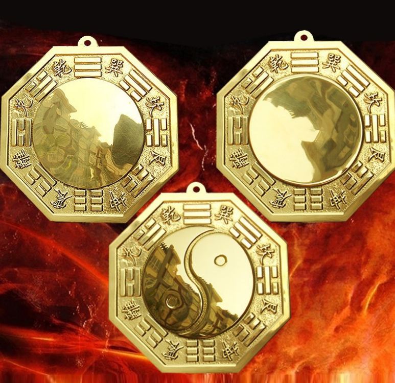 Gương Bát Quái Lõm Bằng Đồng Lớn 13.8cm