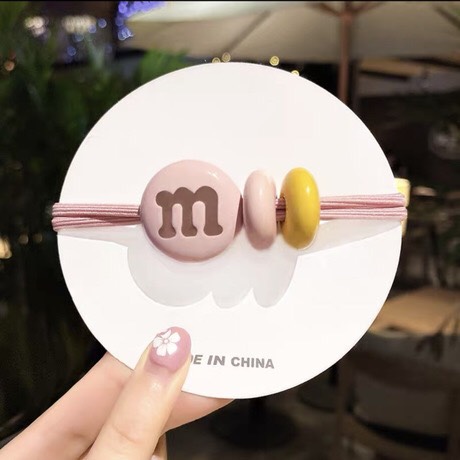 Dây buộc tóc kẹo M&M dễ thương