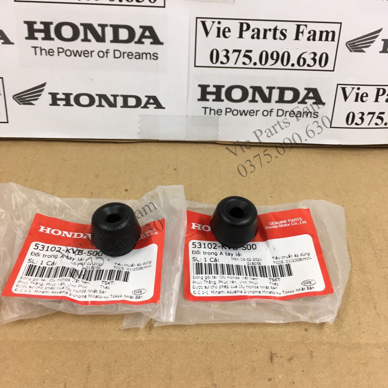 Cặp gù tay lái ab 110 fi 2012/ vision đời đầu/ vision 2015-2020/ lead 125, ab 2013-2015, chính hiệu honda motor vn