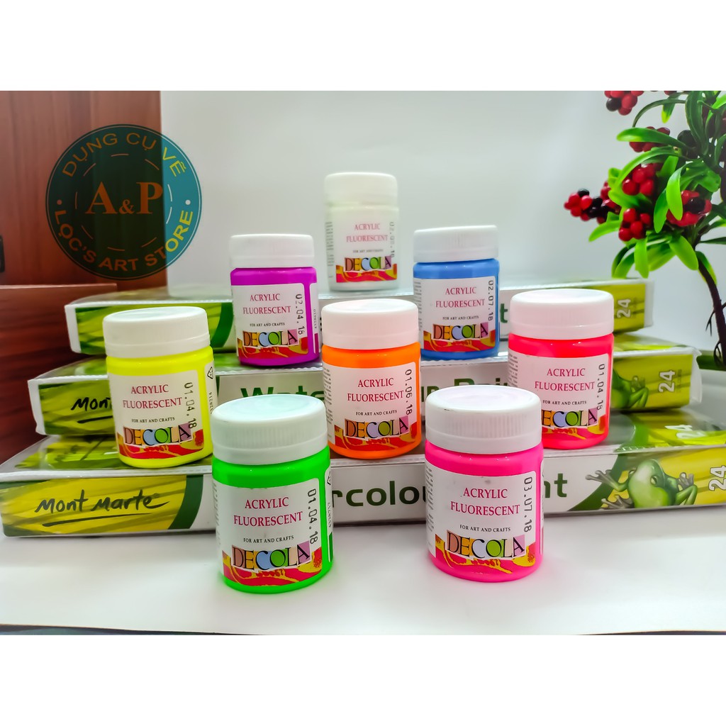 Acrylic Fluorescent Decola - Màu dạ quang