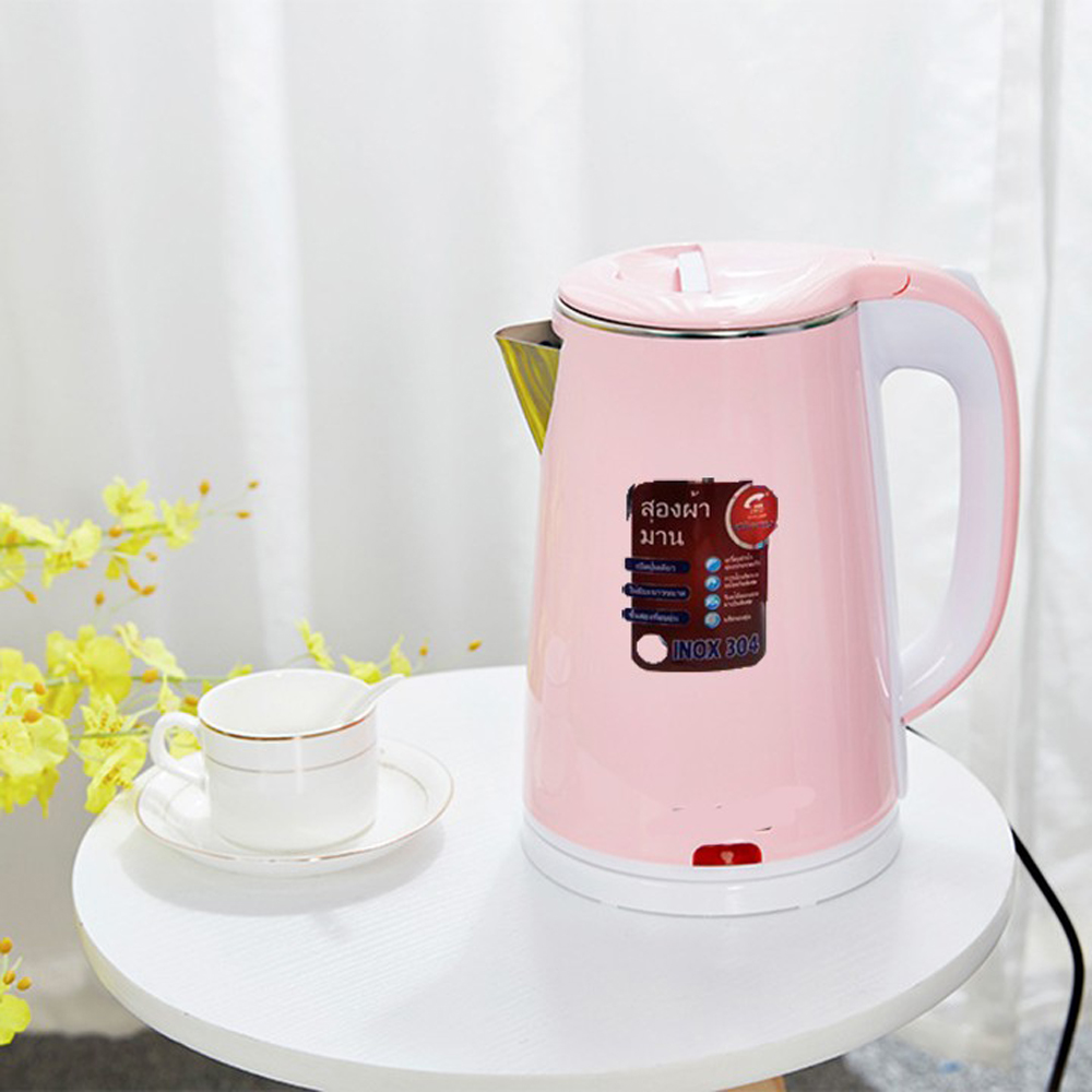 Bình đun siêu tốc 2.5 lít - jiplai- thái lan bình đun siêu tốc bền đẹp an toàn giá rẻ ấm siêu tốc 2 lớp thái lan jiplai 2.5 lít cao cắp chống giật công nghệ inventer tiết kiệm điện và đun sôi cực nhanh