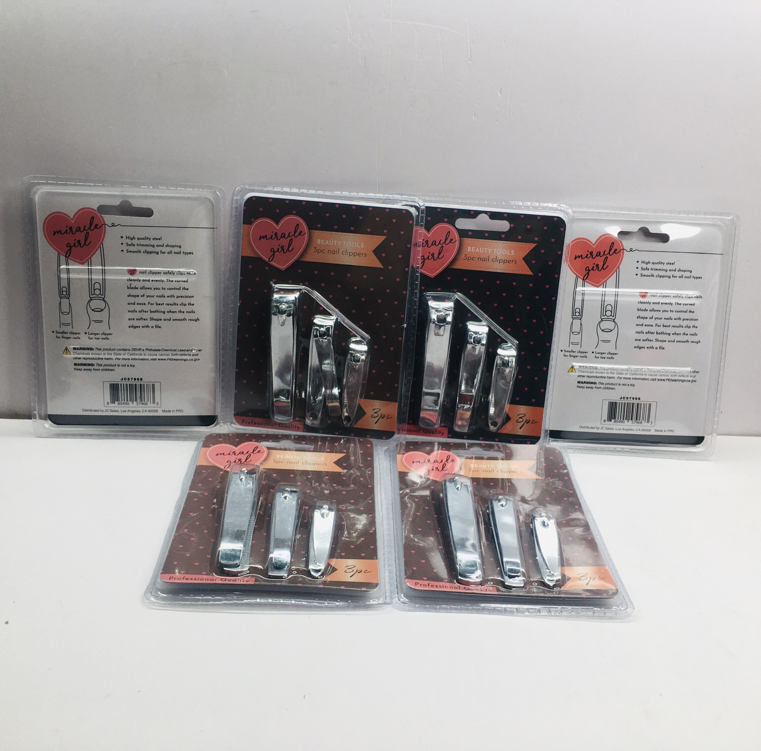 Bộ cắt móng 3 món Beauty Tools 3pc nail clippers [Hàng Mỹ]