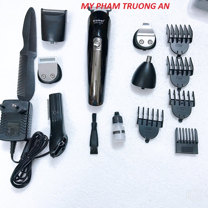 Kemei hair trimmer electric hair clipper men's beard razor cordless haircut multi-function razor nose Hair Trimmer km 600 cut 5