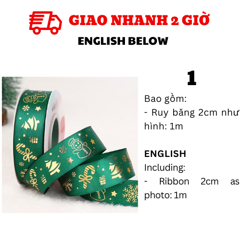Ruy Băng Giáng Sinh - Noel Ribbons BBNE67