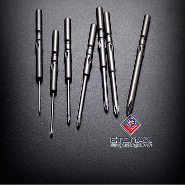 Bộ 10 Đầu Vặn Vít 4 Cạnh Cao Cấp Trục 5Mm