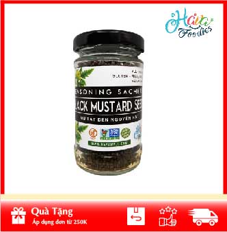 [HOÀN TIỀN MAX 10%][ HÀNG CÔNG TY NHẬP KHẨU ] Hạt Mù Tạt Đen Lọ Thủy Tinh 60gr – Black Mustard Seed