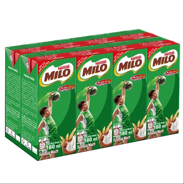 6 LỐC MILO 180ml