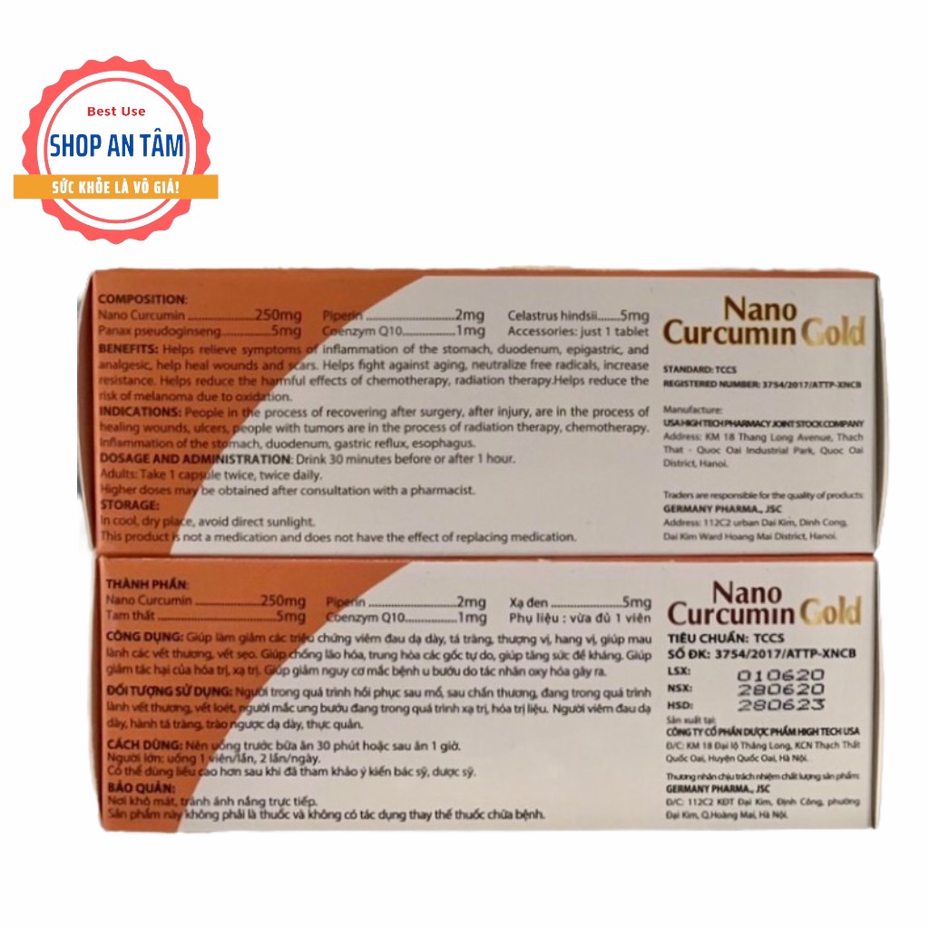 tinh chất nghệ Nano Curcumin GOLD .