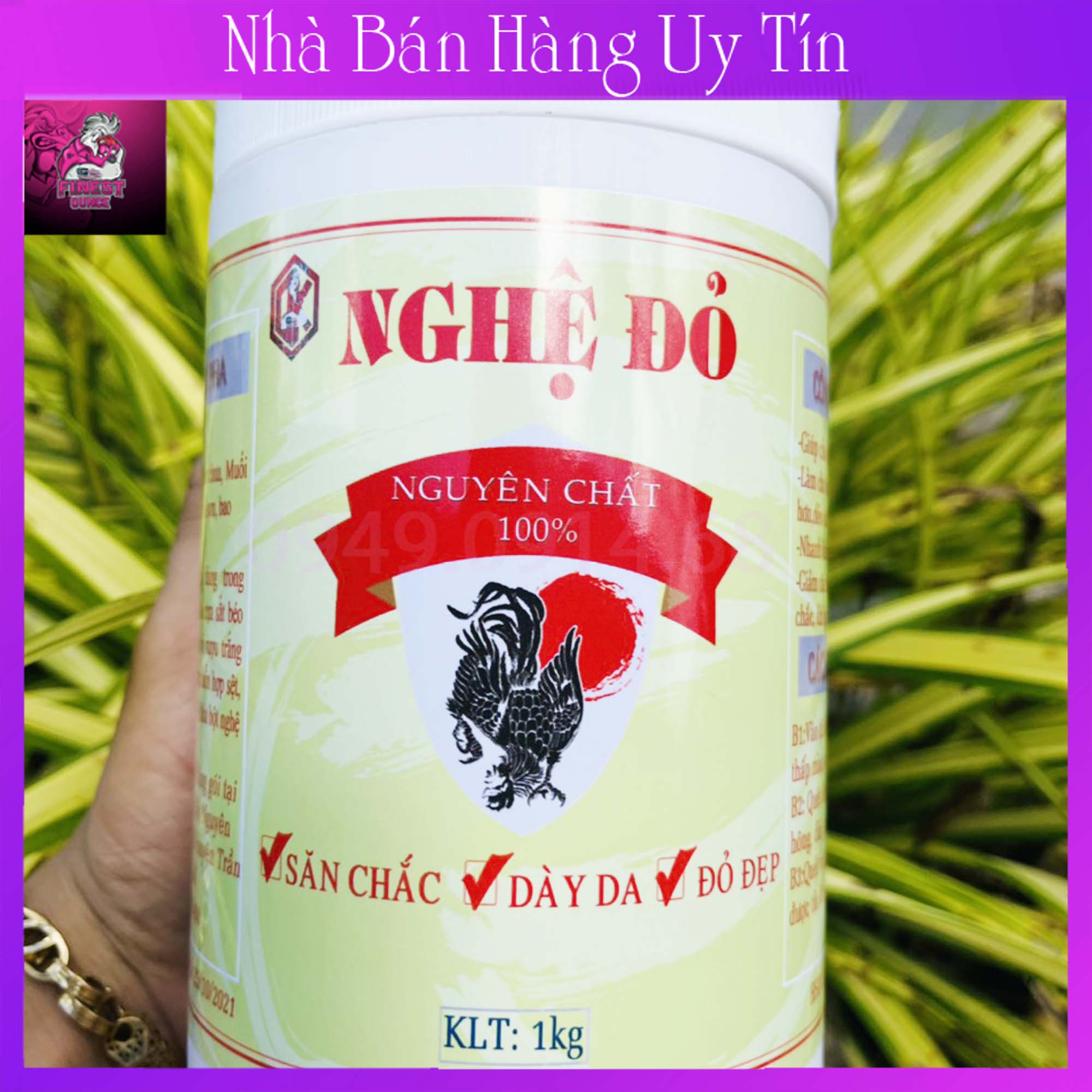 Nghệ đỏ nguyên chất 1kg cho gà đá