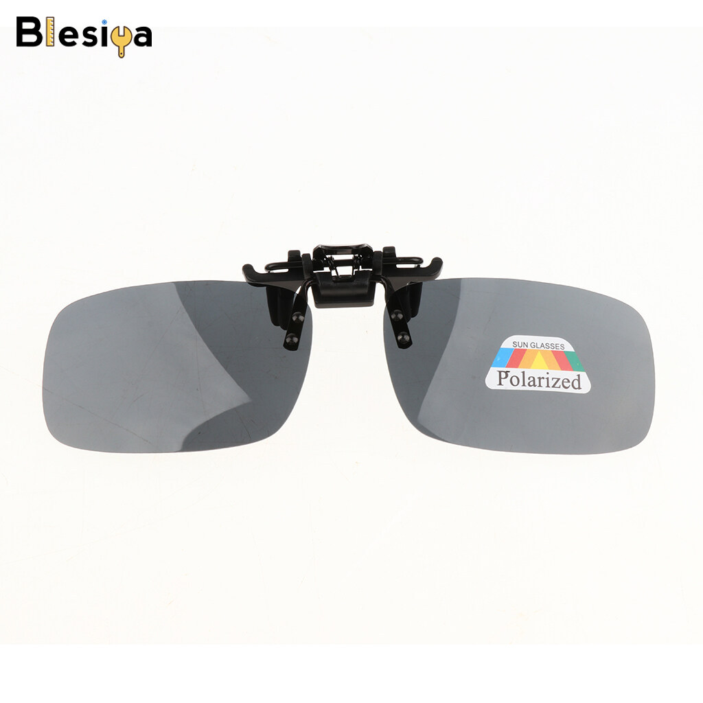 Blesiya Polarized Clip On Driving Eyeglass Frameless Sunglasses Lenses