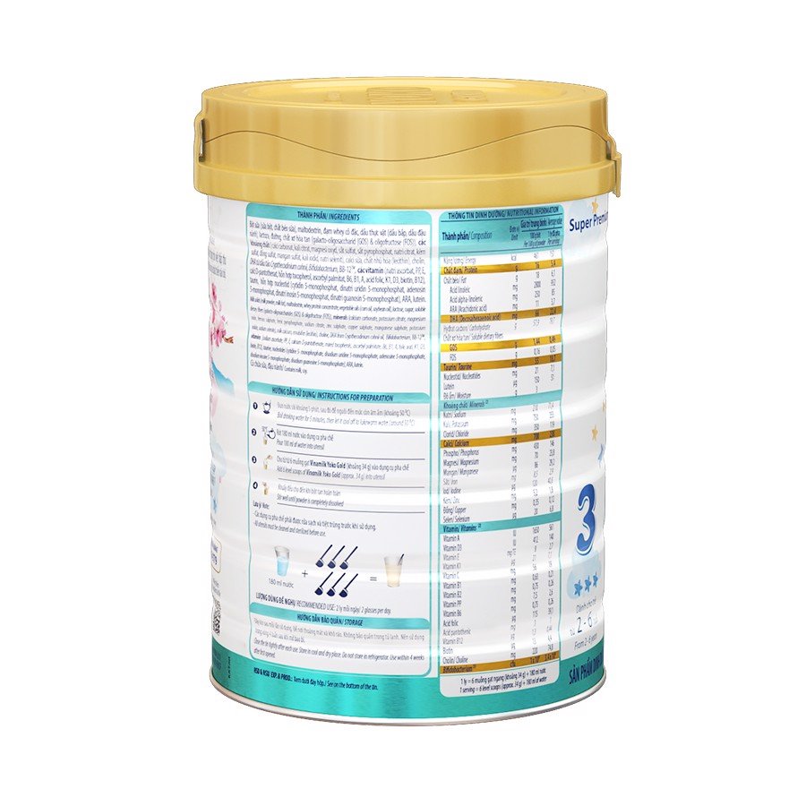 Sữa bột Yoko 850g cho trẻ 2 đến 6 tuổi