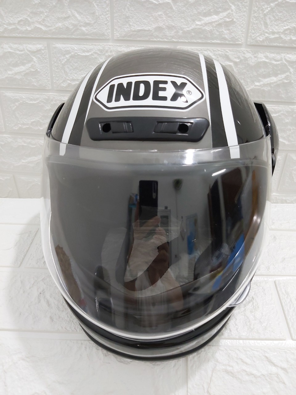 MŨ BẢO HIỂM FULLFACE INDEX(PHÙ HỢP CHO VÒNG ĐẦU TỪ 55-60CM BẢO HÀNH 12 THÁNG)