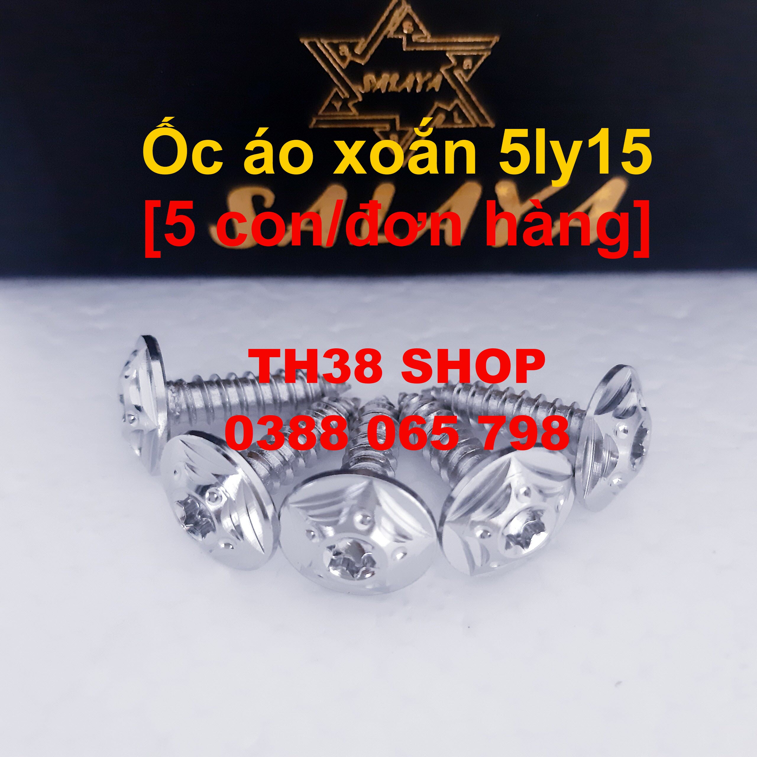 [HCM]ốc salaya 5ly15 xoắn [5 con/đơn hàng]