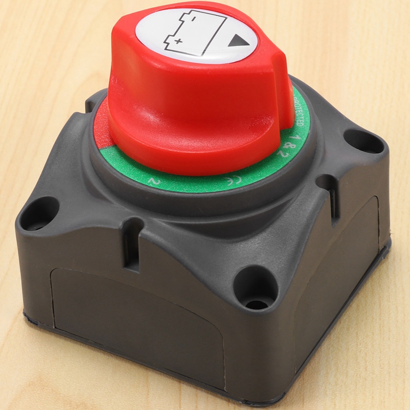 3 Position Disconnect Isolator Master Switch, 12-60V Battery Power Cut Off Kill Switch, Fit for Car/Vehicle/RV/Boat/Marine, 200/1250 Amps Waterproof