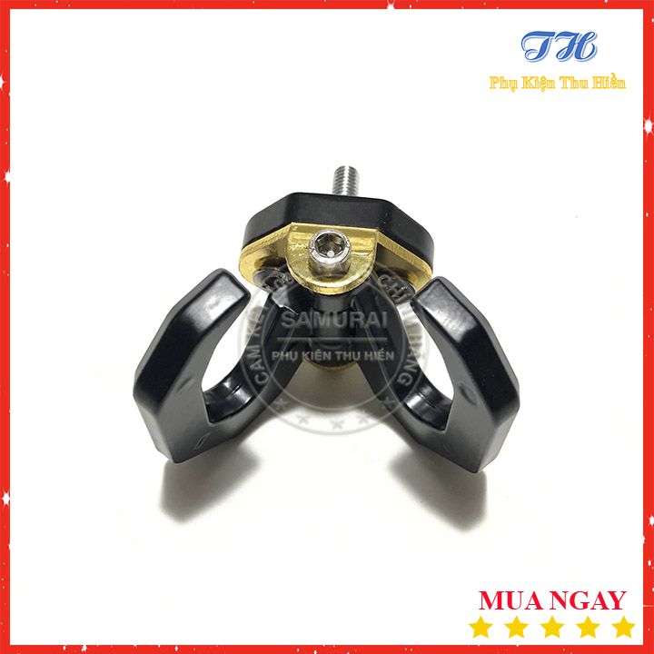 Móc treo đồ xe máy nhện 2 móc xoay 180 độ