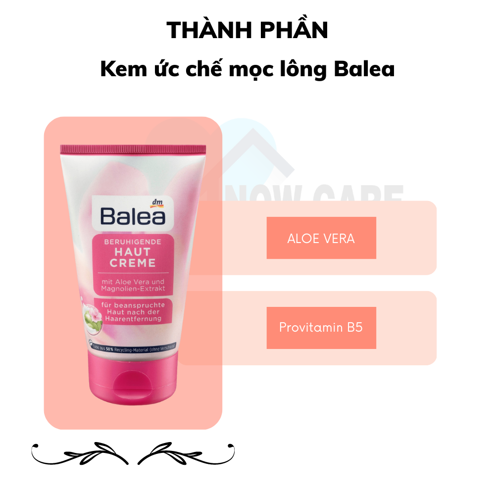 Kem ức chế mọc lông Balea Đức tuýp 125ml