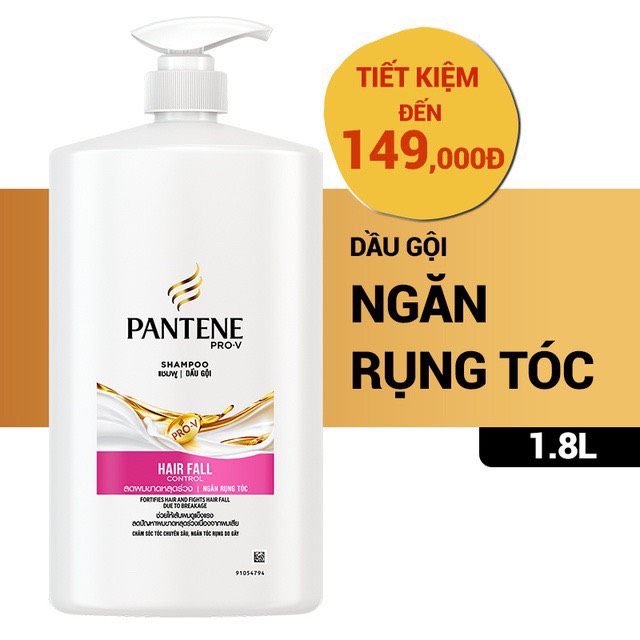 [HCM]Dầu Gội Pantene 1.8L Ngân Rụng Tóc