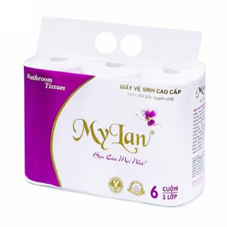 Hcm - lốc giấy cuộn mỹ lan 6 cuộn/lốc