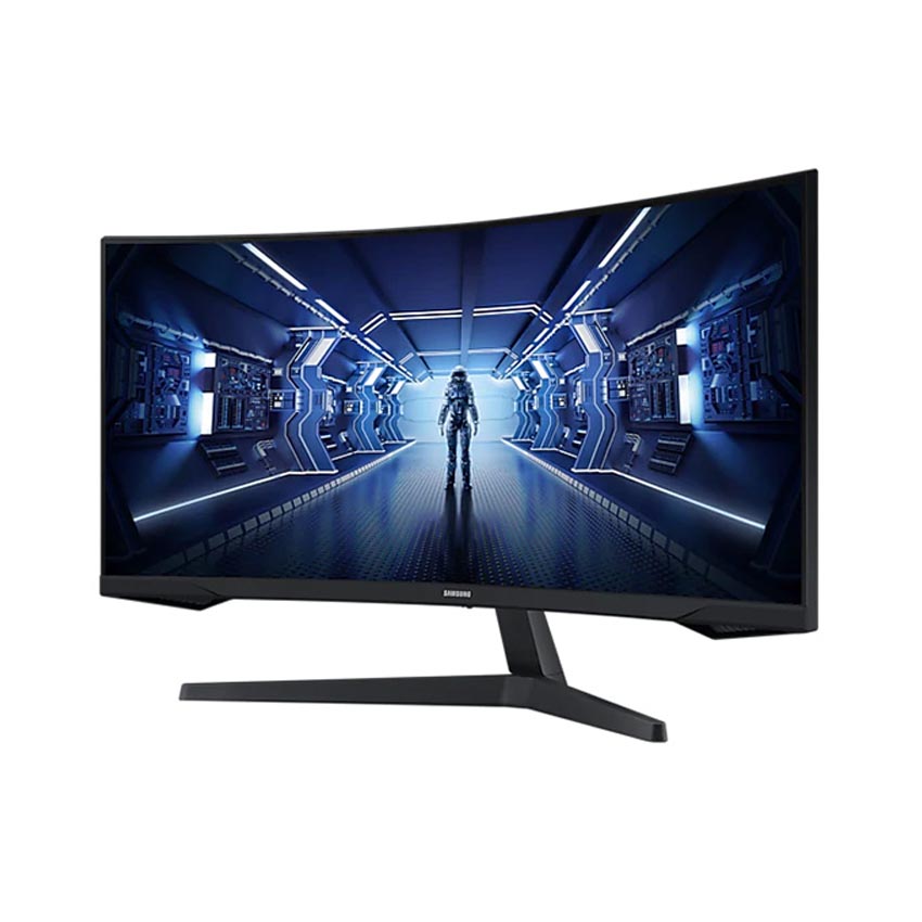 Curved Display Samsung lc34g55twwexxv (34 "/WQHD/VA/165Hz/1ms/250nits/HDMI + DP + audio 3.5/FreeSync/lc34g55)-authentic