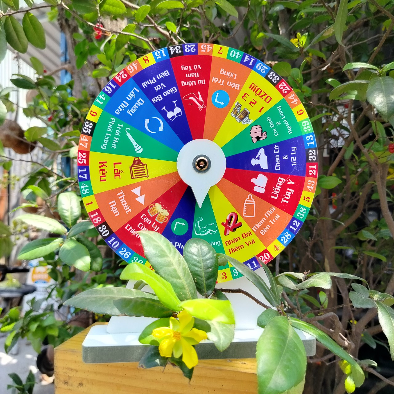 Vòng Quay May Mắn (Nhậu Số 16 ô - Kt: 25cm x 35cm)