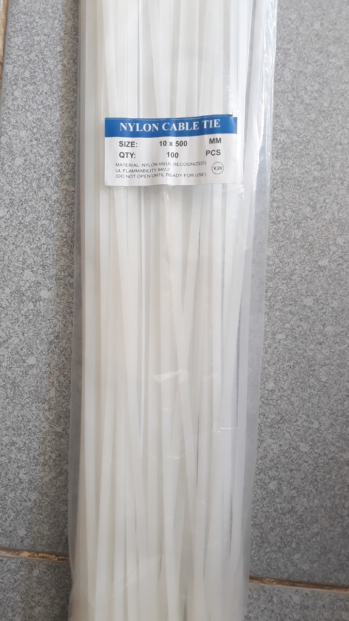 Dây rút trắng 4T 400mm dùng cột buộc đóng gói niêm phong hàng hóa