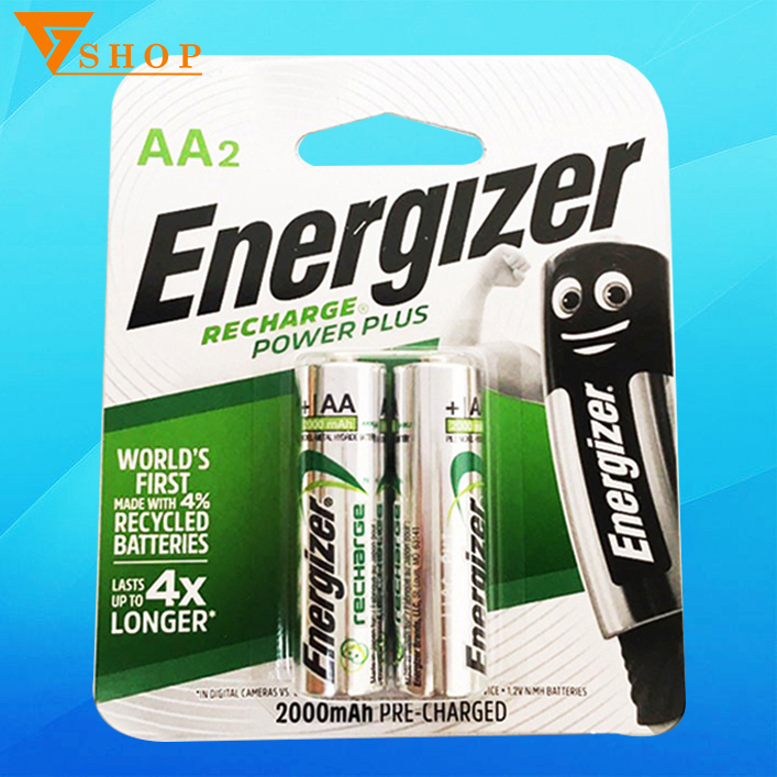 Vỉ Pin sạc AA  Energizer 2000mah (pin sạc tiểu ) 1 vỉ 2 viên