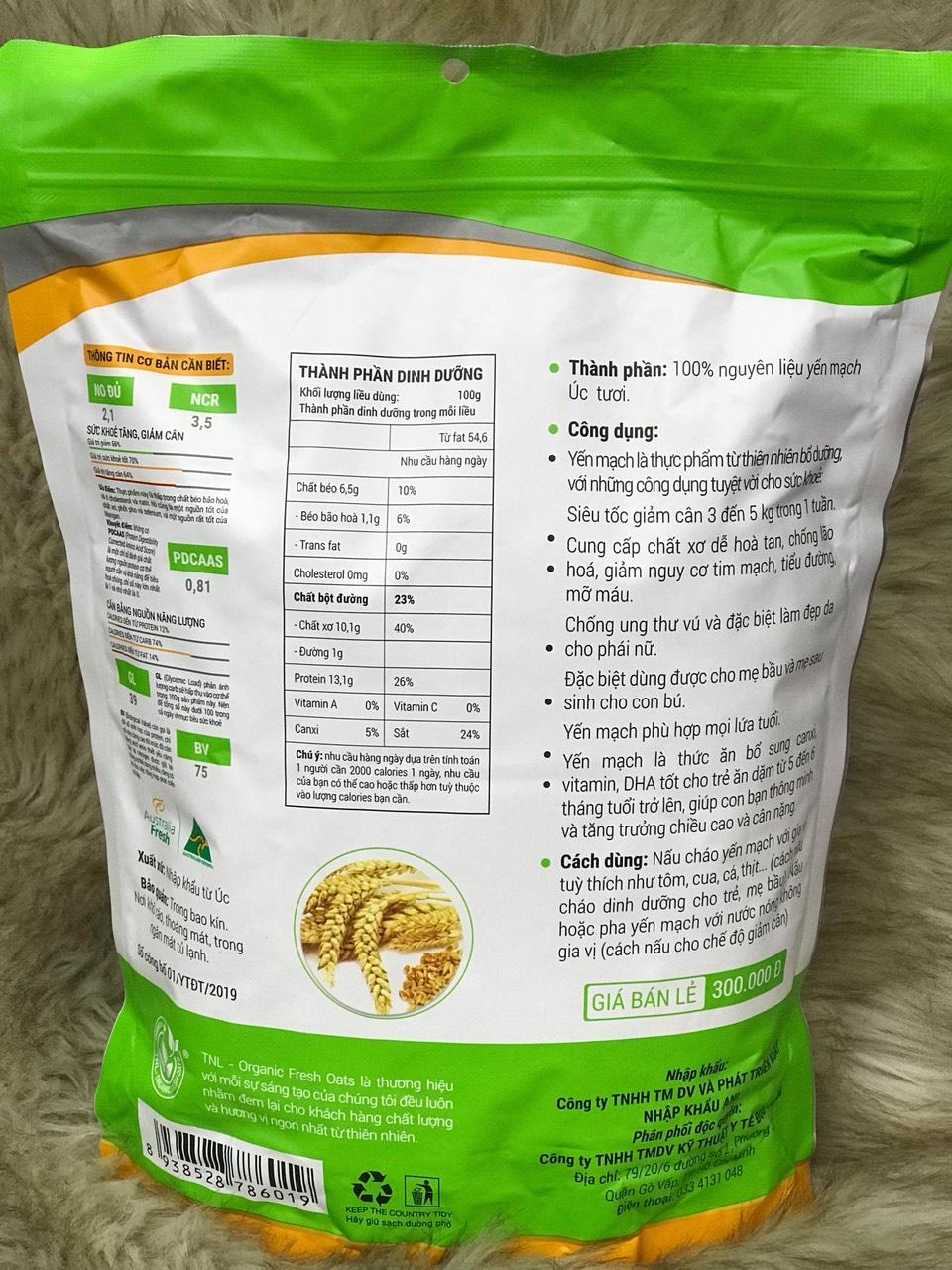 combo 5kg yến mạch úc tươi loại 1