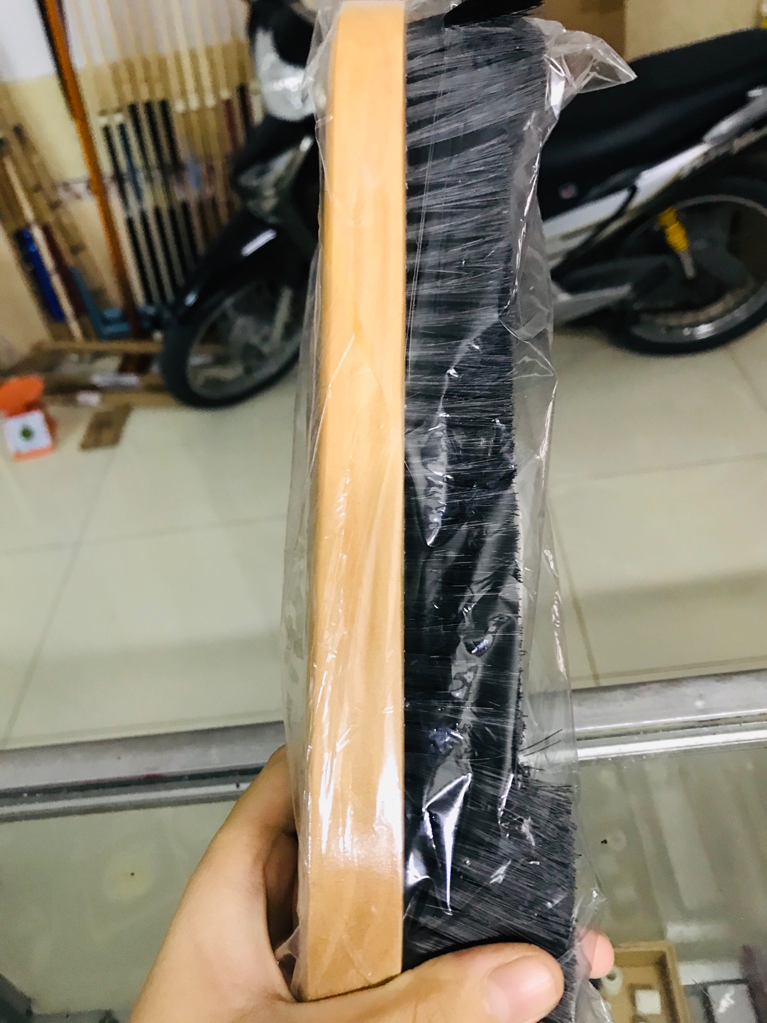 [HCM]Bàn chải vệ sinh bàn bida lông ngựa